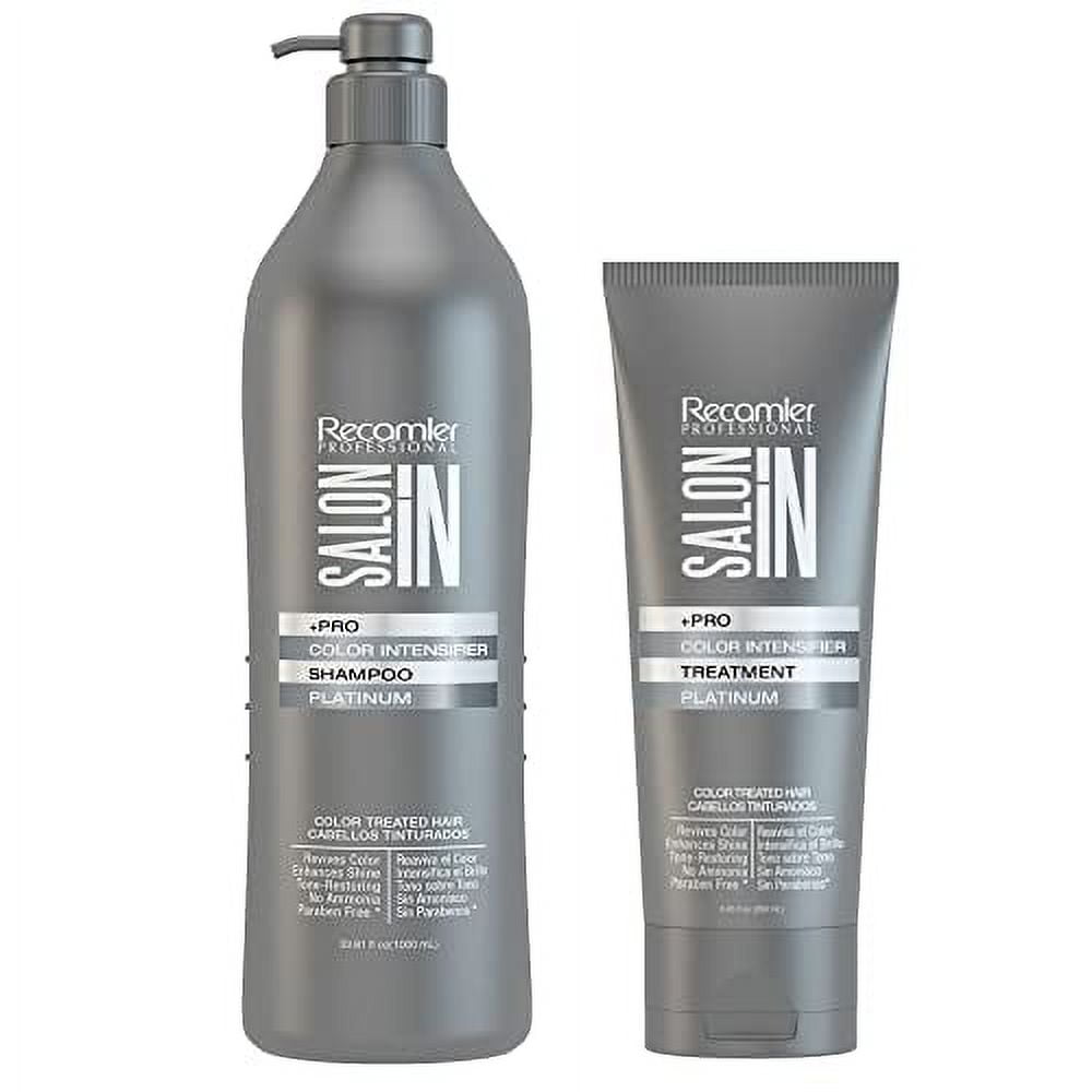 SalonIn Recamier Recamier Professional Salon In +Pro Color Intensifier Hair Platinum Kit Shampoo