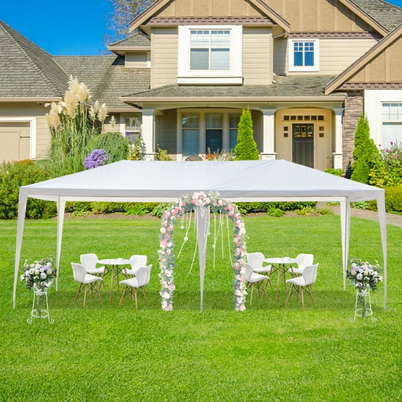 SalonMore 10' X 20' Outdoor Canopy Party Wedding Tent Gazebo Pavilion W/ No Sidewall White