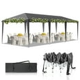 thumbnail image 1 of SalonMore 10' x 30' Canopy Tent with Smooth Corner Slider Button, Easy Pop-Up Party Tent with Roller Storage Bag & 8 Sandbags, Outdoor & Indoor, Dark Gray, 1 of 8