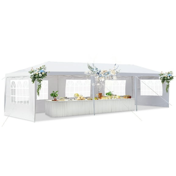 SalonMore 10'x30' Party Wedding Patio Tent w/5 Canopy Gazebo Pavilion Event