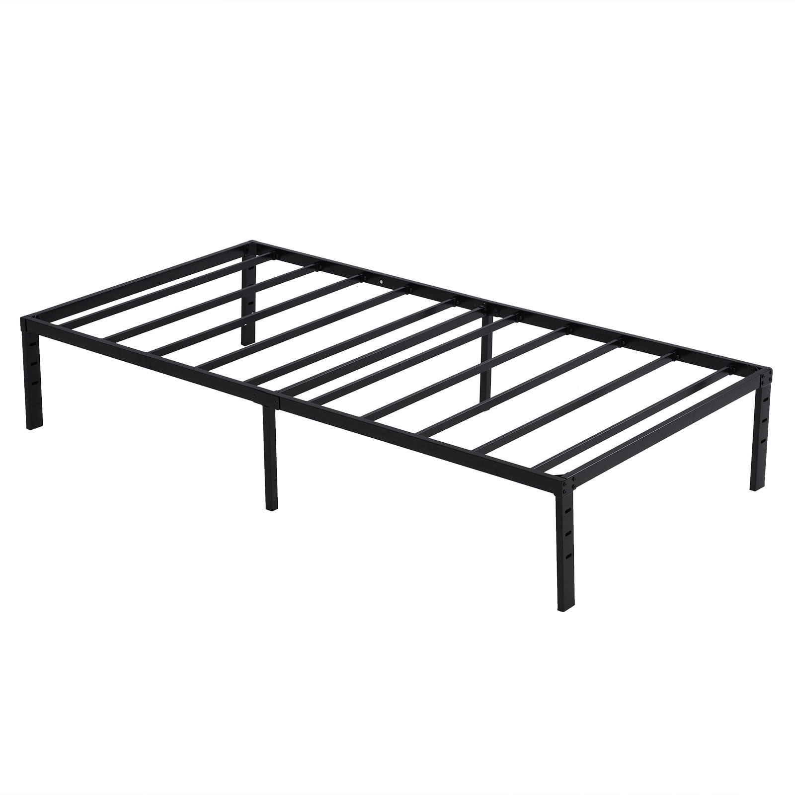 Twin Bed Frame, 14 Inch Metal Platform Bed Frame with Storage, Heavy Duty Steel Slat main image 0