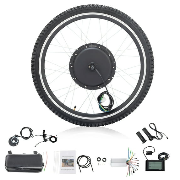 SalonMore 24" 48V 1000W Electric Bicycle Motor Kit Ebike Cycling Hub Conversion Kits Front Wheel
