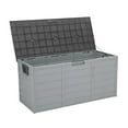 thumbnail image 1 of SalonMore 75gal Outdoor Garden Plastic Storage Deck Box, 1 of 11
