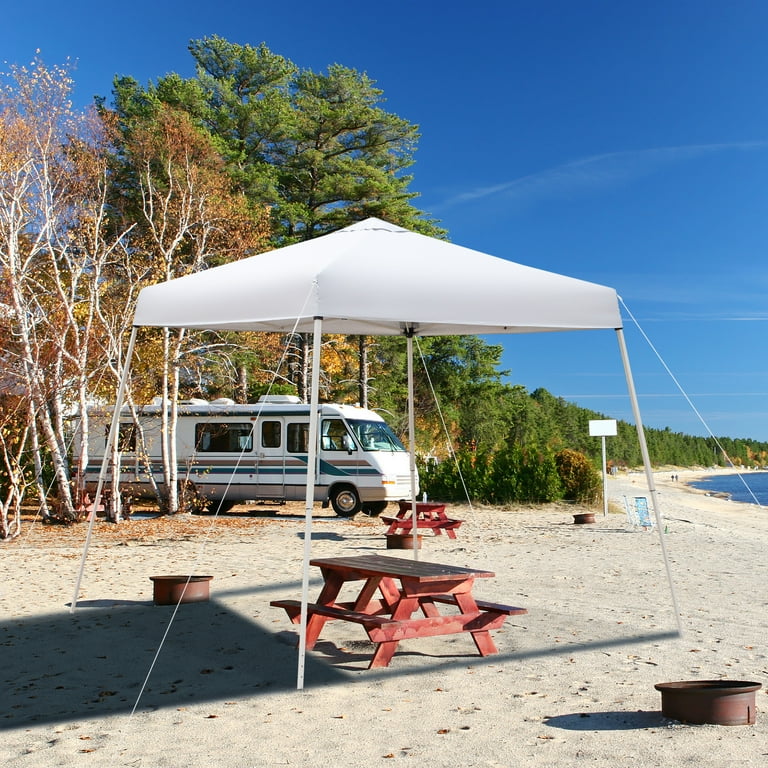 SalonMore 8 x 8 Pop up Canopy Tent for Outdoor Camping White