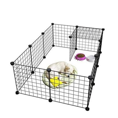 SalonMore Animal Fence,Metal Wire Pen Fence for Small Animals,Bunnies,Rabbits