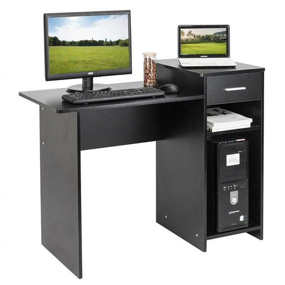 SalonMore Computer Desk Writing Table Modern Sturdy Office Table for Home Office,Black