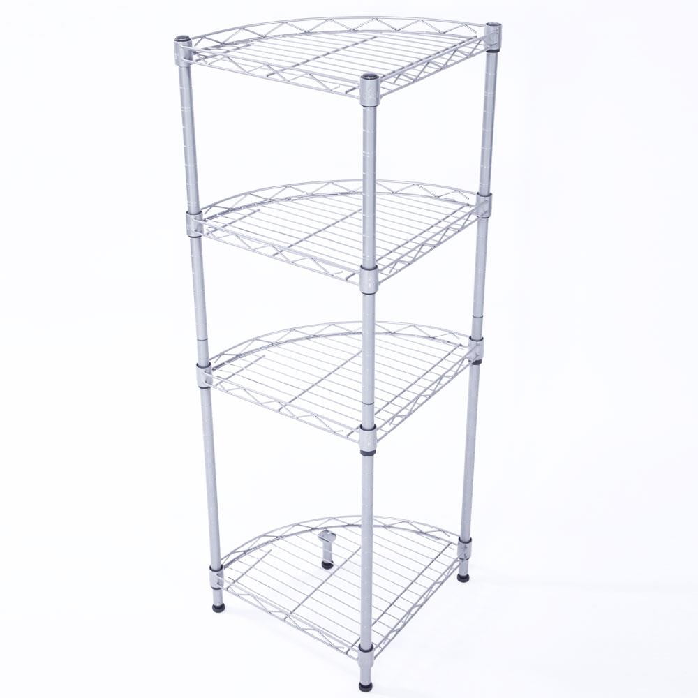 SalonMore Heavy Duty 4 Tier Kitchen Bathroom Wire Storage Shelf