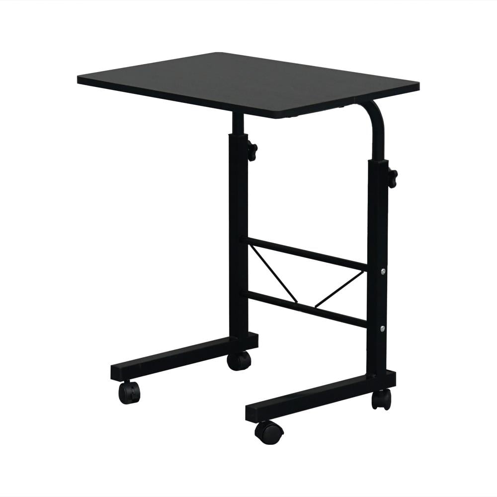 SalonMore Mobile Laptop Desk Adjustable Side Table Computer Stand for Bed Sofa, Black