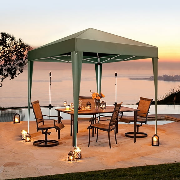 SalonMore Pop up 6.56'x6.56' Folding Tent Waterproof Folding Tent Green