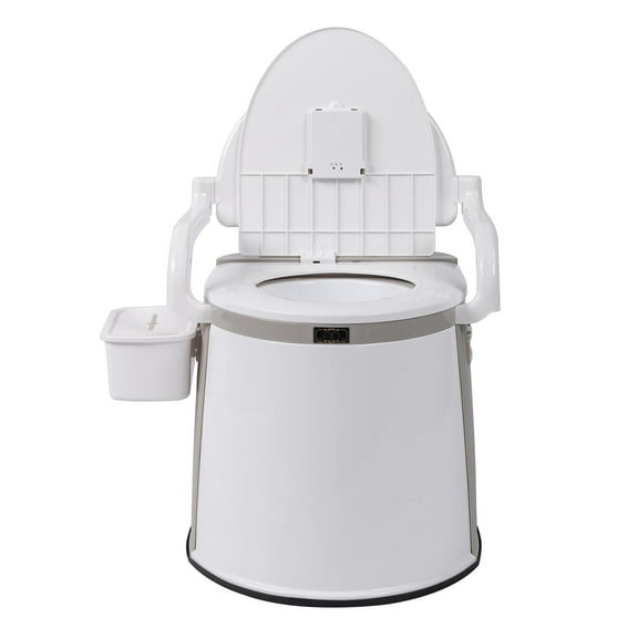 SalonMore Portable Travel Toilet, Lightweight  Indoor Outdoor Commode White