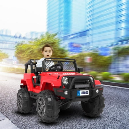 SalonMore Ride On Truck 12V Battery Powered Kids Car with Parent Remote Control Red