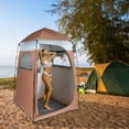 thumbnail image 1 of SalonMore Shower Changing 6.8 ft Tent Dressing Shower Room  for Camping Beach Brown, 1 of 6