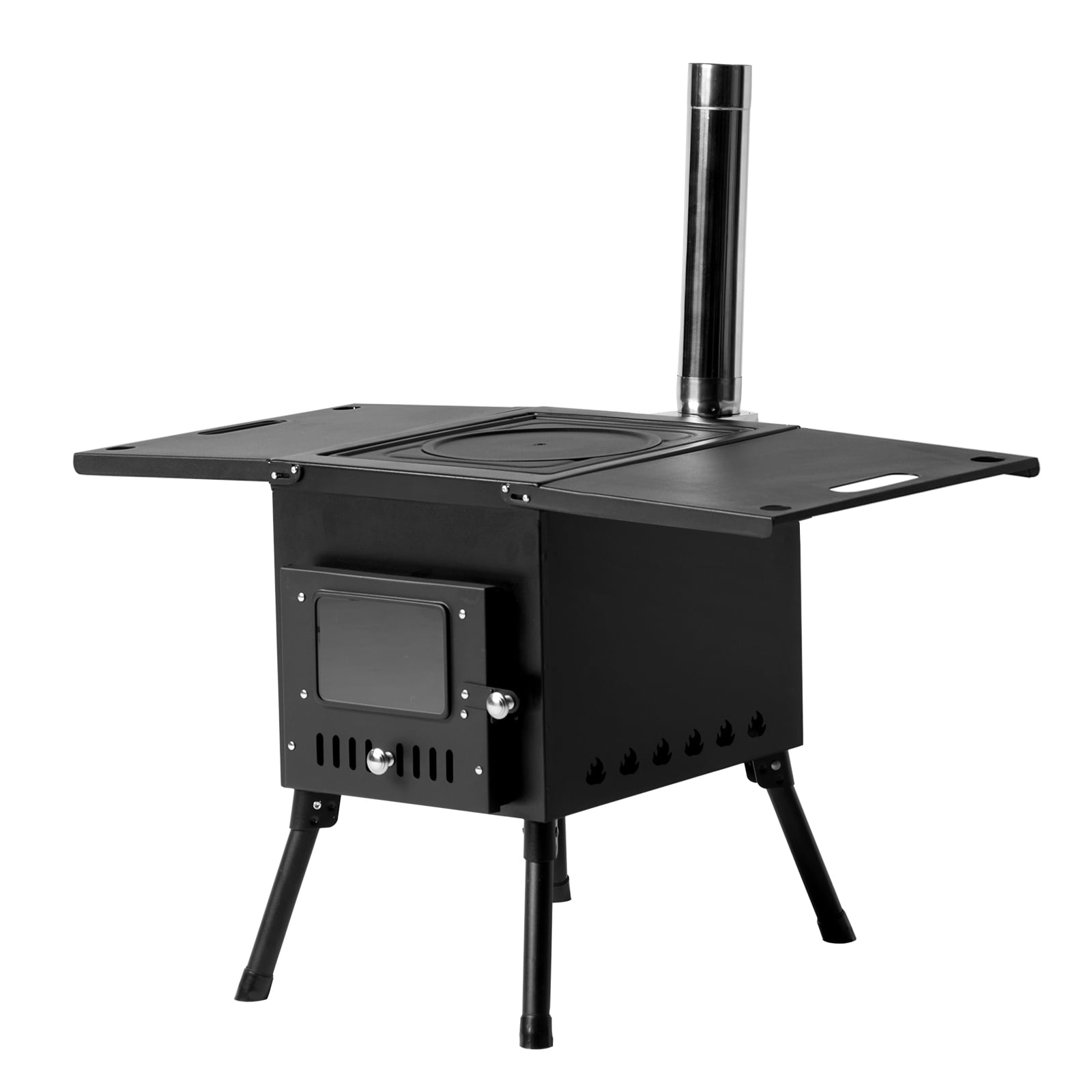 SalonMore Portable Wood Burning Stove for Tent Camping with Adjustable