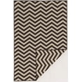 thumbnail image 1 of Salonika Reversible Chevron Rug Brown 26" x 46" Flat Woven Greece Design, 1 of 5
