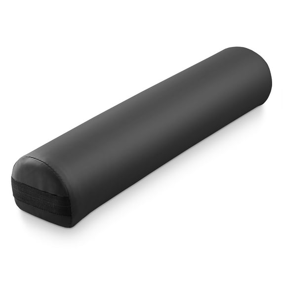 Saloniture 3/4 Round Massage Table Bolster Under-Knee Pillow Pad - 26 x 6 x 4-1/2 Inch - Black