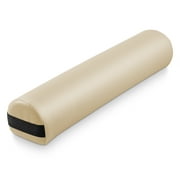 Saloniture 3/4 Round Massage Table Bolster Under-Knee Pillow Pad - 26 x 6 x 4-1/2 Inch - Cream