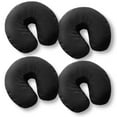 thumbnail image 1 of Saloniture 4-Pack Premium Microfiber Face Cradle Covers - Ultra Soft Fitted Massage Table Cradle Cover - Black, 1 of 7