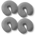 thumbnail image 1 of Saloniture 4-Pack Premium Microfiber Face Cradle Covers - Ultra Soft Fitted Massage Table Cradle Cover - Gray, 1 of 7