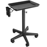 Saloniture Aluminum Salon Instrument Tray with Caddy, Heavy-Duty Rolling Base