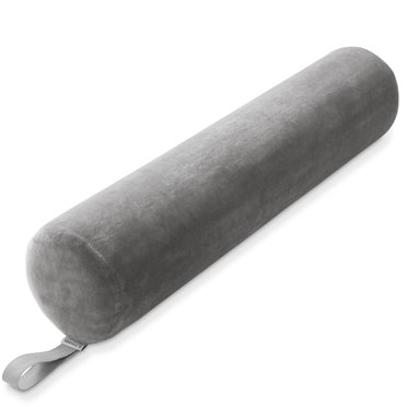 Omwah Spa Leather Bolster Pillow – Round Cylinder Massage Table Support Cushion, Black