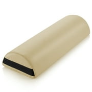 Saloniture Jumbo Half Round Massage Table Bolster Under-Knee Pillow Pad - 26 x 9 x 4.5 Inch - Cream
