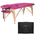 thumbnail image 1 of Saloniture Professional Portable Folding Massage Table with Carrying Case - Hot Pink, 1 of 7