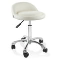 thumbnail image 2 of Black Hydraulic Rolling Stool With Backrest – Adjustable Bar/Shop/Salon Chair 2 of 4