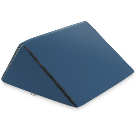 Saloniture Triangle Wedge Massage Table Bolster Under-Knee Pillow, Extra Large - 19 x 12 x 20 x 15.5 Inch - Blue