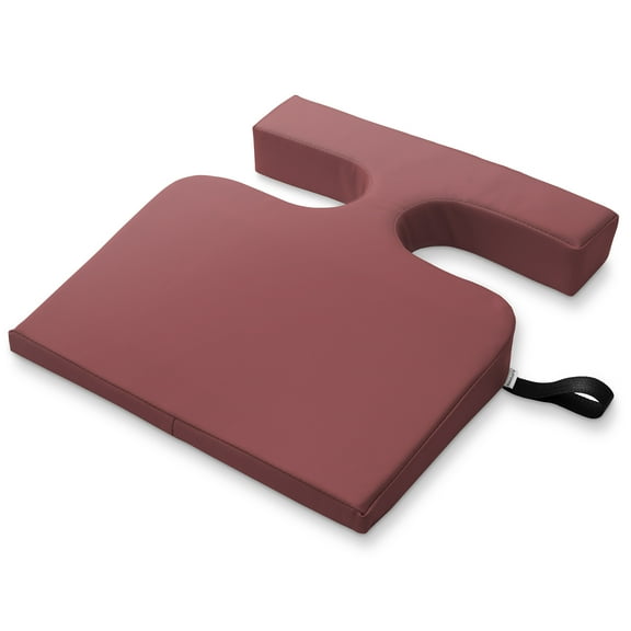 Saloniture Women's Comfort Cushion - Massage Table Wedge Bolster Pillow, Burgundy