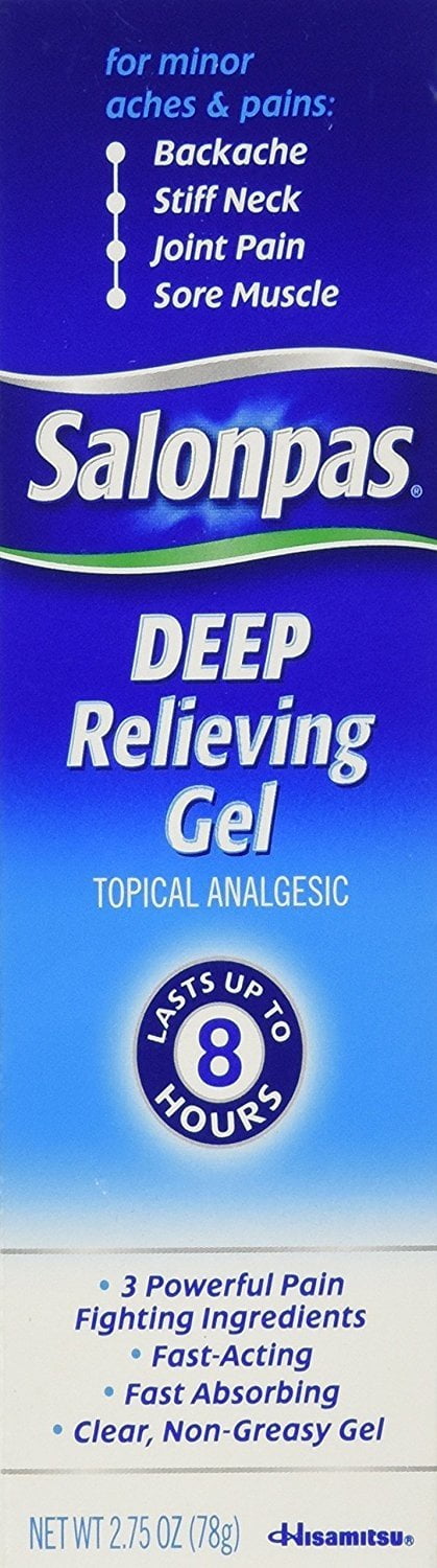 Salonpas Deep Relieving Gel Topical Analgesic, Bone & Joint Health, 2.75 oz