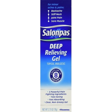 Salonpas Deep Relieving Gel Topical Analgesic, Bone & Joint Health, 2.75 oz