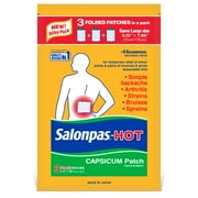 Salonpas Hot Capsicum Patch, Topical Analgesic (Pack of 20)