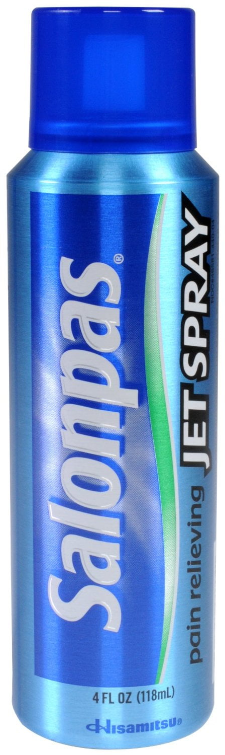 Salonpas Pain Relieving Jet Spray Topical Anagesic 4 Ounce Each