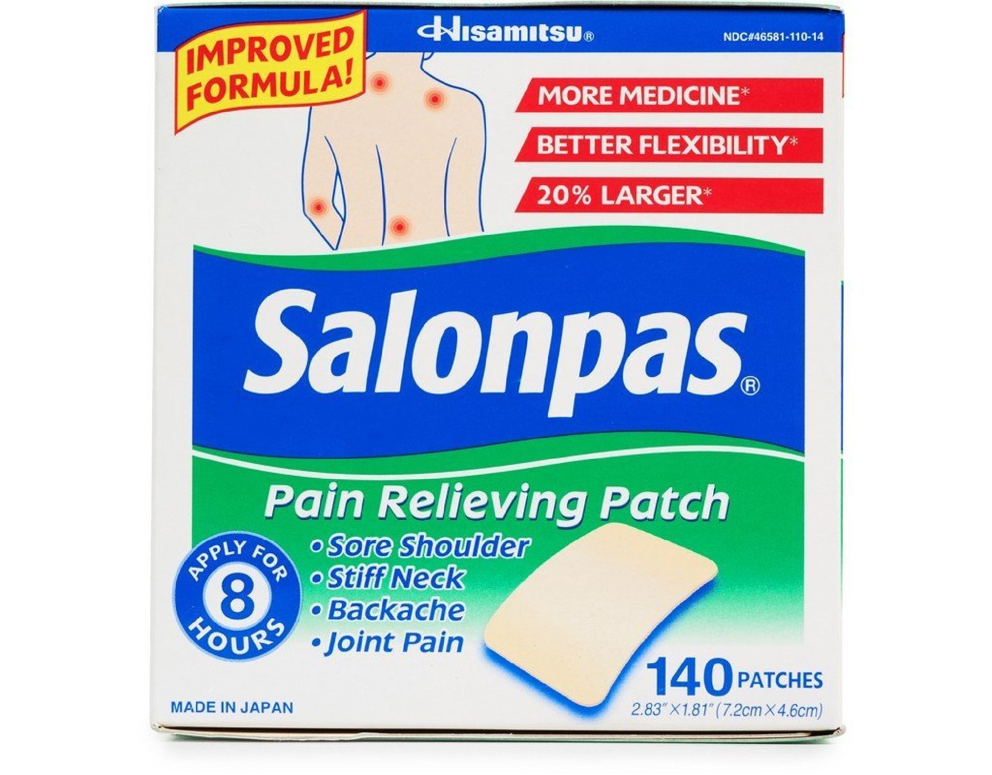 Salonpas Pain Relieving Patch - 140 Patches
