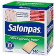 thumbnail image 1 of Salonpas Pain Relieving Patch 2.83" x 1.81" (Various Size Packs) (1 Box (140 Patches)), 1 of 2