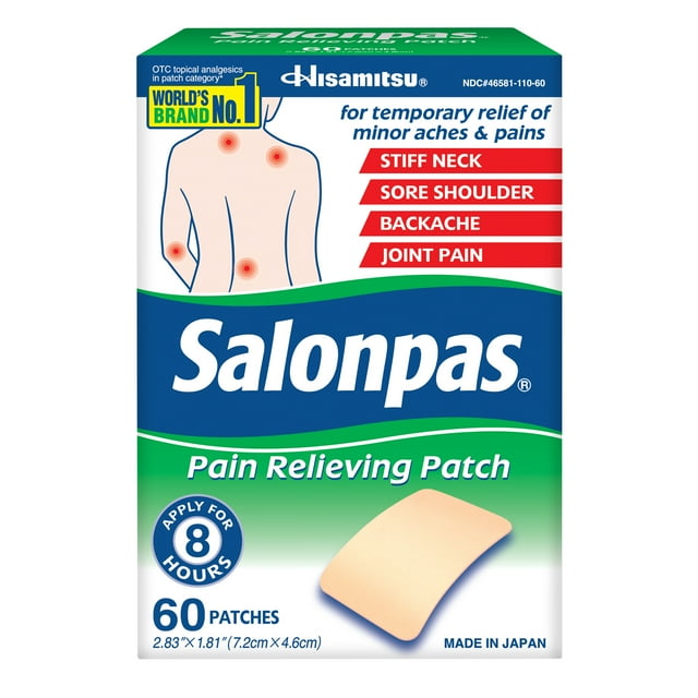 Salonpas Pain Relieving Patch, 60 count