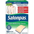 thumbnail image 1 of Salonpas Pain Relieving Patch For Back, Neck, Shoulder, Knee Pain And Muscle Soreness - 8 Hour Pain Relief - 60 Count, 1 of 3