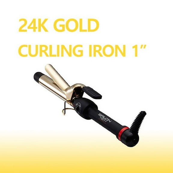 Salontech 24k Gold Curling Iron 1"