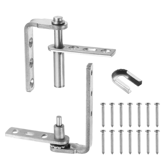 Saloon Door Hinge, Double Swinging Door Hinge 22lbs for 16mm Plate, Silver
