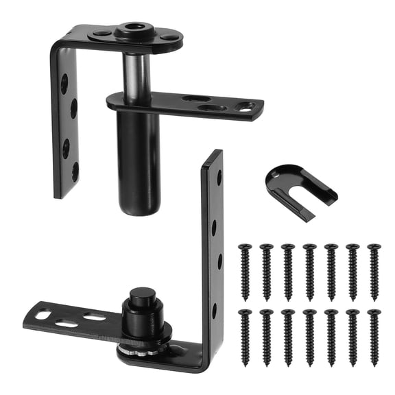 Saloon Door Hinge, Double Swinging Door Hinge 44lbs for 30mm Plate, Black
