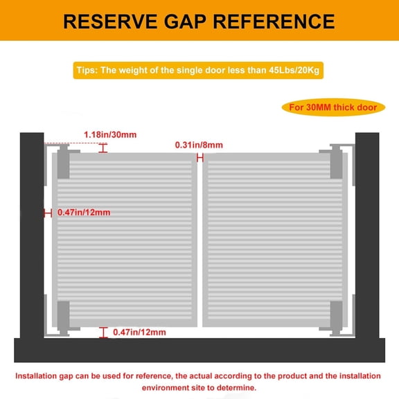 Saloon Door Hinges Self-Return Double Swinging Cafe Door Hinges 304 Stainless Steel Hardware with 50Lbs - 110Lbs Load - Bearing 2 Set$$