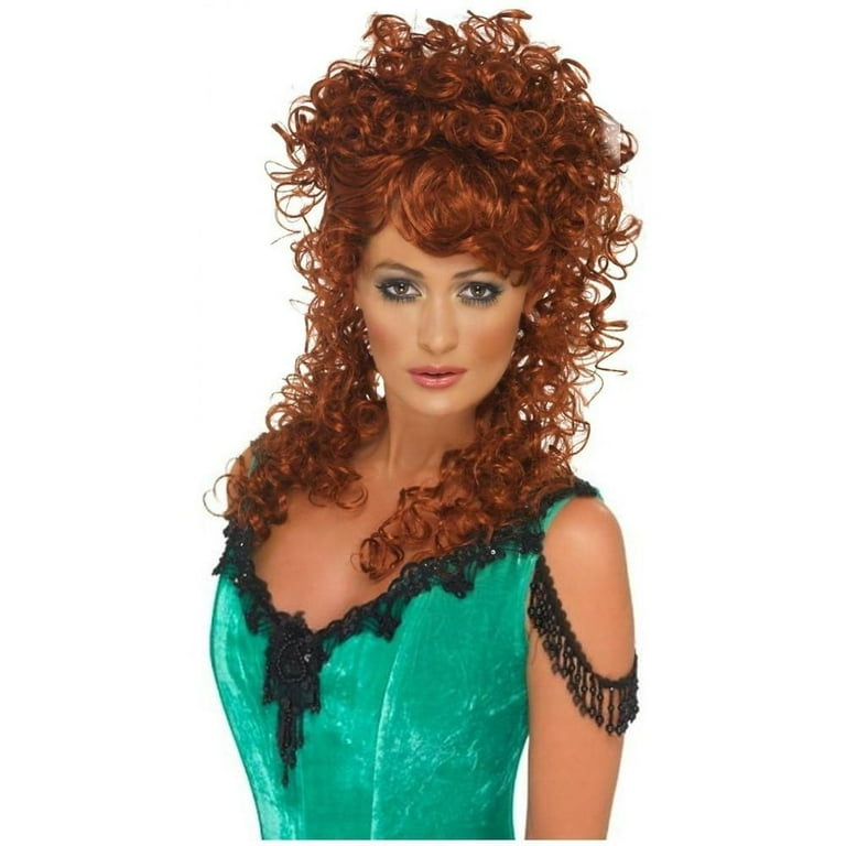 Saloon Girl Women s Wild West Country Wig Costume Accessory