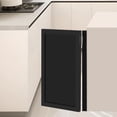 thumbnail image 1 of Saloon Style Swing Door, 2-Way Reversible Half Door, Retro Café Bar Door with Frame & Hinge, 24"W x 35"H, for Kitchen Hallway Counter, Black, 1 of 17