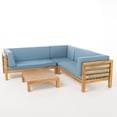 thumbnail image 1 of Salos 4 Piece Outdoor Wooden Sectional Set, Multiple Colors, 1 of 6