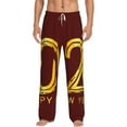 thumbnail image 1 of Salouo 2025 New Year 4 Print Pajama Pants for Men, Lounge Pants Elastic Waistband Casual Men's sleepwear Loungewear Sleep Pajama Pant -Small, 1 of 7