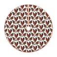 thumbnail image 1 of Salouo A Rooster With Chickens Christmas Tree Skirt 36" Farmhouse Christmas Decorations Snowman Xmas Tree Skirt Tree Mat for Holiday Party Decor, 1 of 1