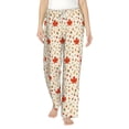 thumbnail image 1 of Salouo A Simple Autumn Print Women's Pajama Pants Casual Loose Sweatpants PJs Flowy Pants Drawstring Palazzo for Women Wide Leg Pants Lounge Pajama -XX-Large, 1 of 8
