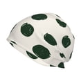 thumbnail image 1 of Salouo Abstract Green Polka Dot Print Unisex Beanie Hat,Knitted Baggy Skull Cap Winter Warm Hats Beanie Sleep Hats Cancer Headwear Caps for Women & Men 1 Pieces, 1 of 7