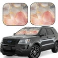 thumbnail image 1 of Salouo Abstract Marble Texture Pattern Car Windshield Sun Shade Foldable | Front Windshield Shade for Sun, Heat and UV Rays | Interior Sun Protection-Small, 1 of 6