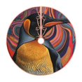 thumbnail image 1 of Salouo Abstract Pattern Penguin Christmas Tree Skirt 48" Farmhouse Christmas Decorations Snowman Xmas Tree Skirt Tree Mat for Holiday Party Decor, 1 of 8